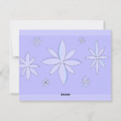 スノーフレークデザイン シーズンカード (裏面)