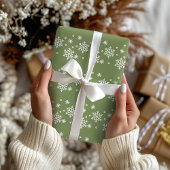 スノーフレークトリオクリスマス/ウィンターラッピング紙 ラッピングペーパーシート