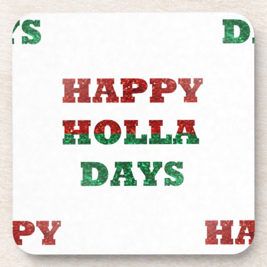 スノーフレークハッピーホラ日 コースター (正面)