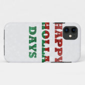 スノーフレークハッピーホラ日 Case-Mate iPhoneケース (裏面(横))