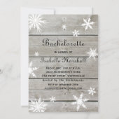 スノーフレークバチェロレッテシャンパンを飲む時間 招待状 (裏面)