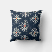 スノーフレークパターンウィンタースタイル クッション (裏面)