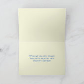 スノーフレークパターンホリデーカード カード (内部)