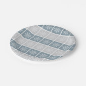 スノーフレークパターン紙プレート ペーパープレート (アングル)