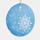 スノーフレークパーソナライズされたオーナメント セラミックオーナメント (左)