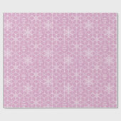 スノーフレークパーソナライズされたスターホリデーラッピング紙 ラッピングペーパー (フラット)