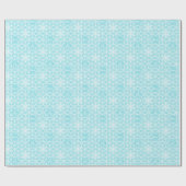 スノーフレークパーソナライズされたホリデーラッピングパッパー ラッピングペーパー (フラット)