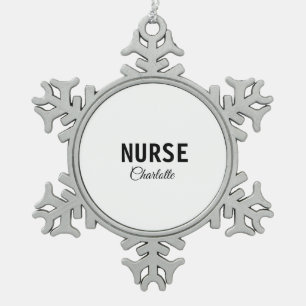  スノーフレークピューターオーナメント