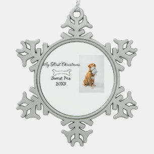  スノーフレークピューターオーナメント