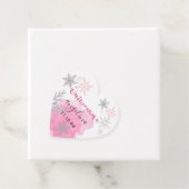 スノーフレークピンクとシルバーキンセアニェラ フェイバータグ (インサイチュ)