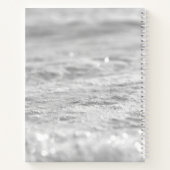 スノーフレークピンクウォーターカラーベビーシャワーゲストブック ノートブック (裏面)