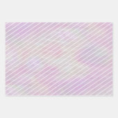 スノーフレークピンクオパールピンプリペス3写真クリスマス ラッピングペーパーシート (正面2)