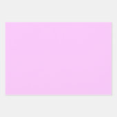 スノーフレークピンクパステルホワイトクリスマスホリデー ラッピングペーパーシート (正面3)