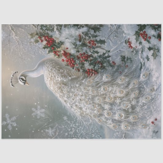 スノーフレークピーコック 薄葉紙 (正面)