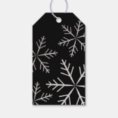 スノーフレークフェイクフォイルホリデー ギフトタグ (裏面)