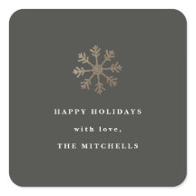 スノーフレークフェイク箔 |ホリデーステッカー