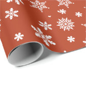 スノーフレークフェスティバルクリスマスラッピング紙 ラッピングペーパー (ロールコーナー)