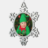 スノーフレークフォトオーナメント スノーフレークピューターオーナメント (右)