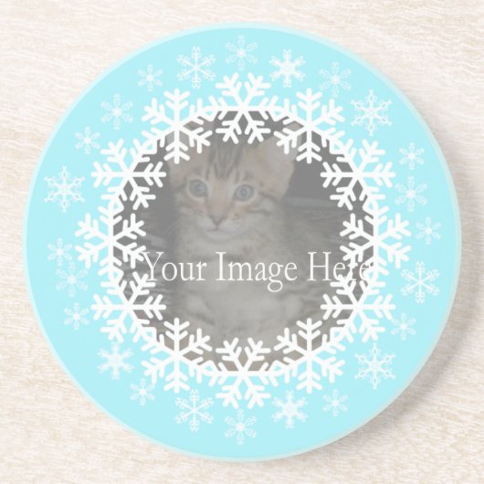 スノーフレークフォトコースター コースター (正面)