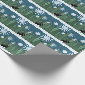 スノーフレークフォレストラッピング紙 ラッピングペーパー (角)