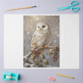 スノーフレークフクロウ 薄葉紙 (クラフト)