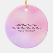 スノーフレークフレームオーナメントパーソナライズされた- セラミックオーナメント (裏面)