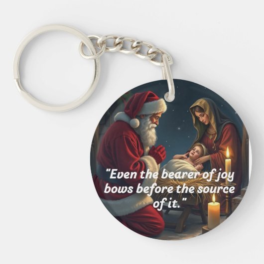 スノーフレークフレームオーナメント キーホルダー (正面)