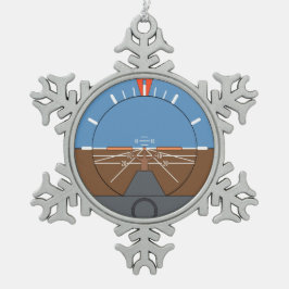 スノーフレークフレームオーナメント スノーフレークピューターオーナメント