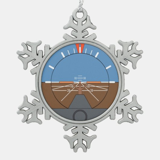 スノーフレークフレームオーナメント スノーフレークピューターオーナメント (正面)