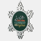 スノーフレークフレームオーナメント スノーフレークピューターオーナメント (右)