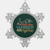 スノーフレークフレームオーナメント スノーフレークピューターオーナメント (正面)