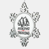 スノーフレークフレームオーナメント スノーフレークピューターオーナメント (右)