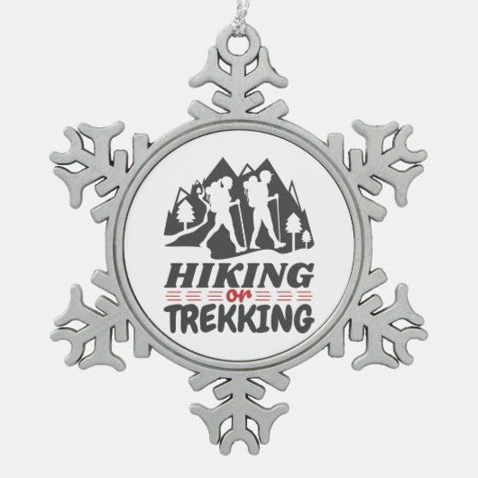 スノーフレークフレームオーナメント スノーフレークピューターオーナメント (正面)