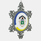 スノーフレークフレームオーナメント スノーフレークピューターオーナメント (左)