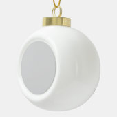 スノーフレークフレームオーナメント セラミックボールオーナメント (右)