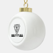 スノーフレークフレームオーナメント セラミックボールオーナメント (右)