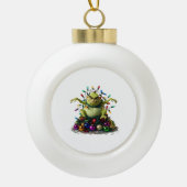 スノーフレークフレームオーナメント セラミックボールオーナメント (正面)