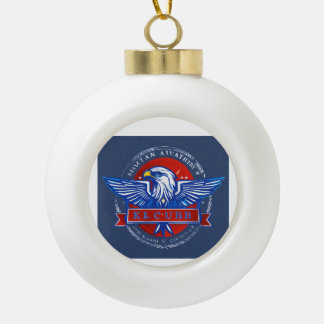 スノーフレークフレームオーナメント セラミックボールオーナメント