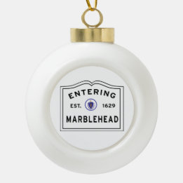 スノーフレークフレームオーナメント セラミックボールオーナメント