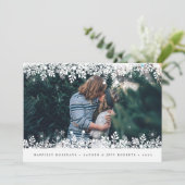 スノーフレークフレーム |ホリデーフォトカード シーズンカード (スタンド正面)