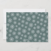 スノーフレークフレーム |ホリデーフォトカード シーズンカード (裏面)