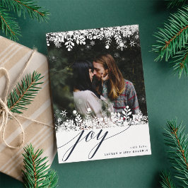 スノーフレークフレーム |ホリモダンデーフォトカード シーズンカード
