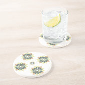 スノーフレークフローラオレンジイエロー コースター (側面)