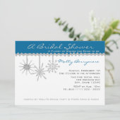 スノーフレークブライダルシャワー 招待状 (スタンド正面)