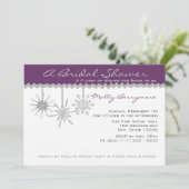 スノーフレークブライダルシャワー 招待状 (スタンド正面)