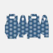 スノーフレークブルークリスマスの好意ボックス フェイバーボックス (折り畳みなし)