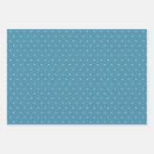 スノーフレークブルーノルディックニットフェイクセーター ラッピングペーパーシート (正面3)