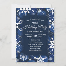 スノーフレークブルー企業のホリデーパーティー