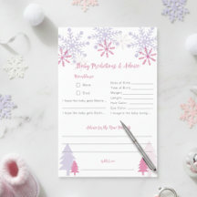 スノーフレークベイビーシャワーの冬の予測とアドバイス