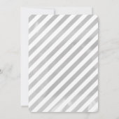 スノーフレークベビーのコールドドライブバイベビーシャワー 招待状 (裏面)